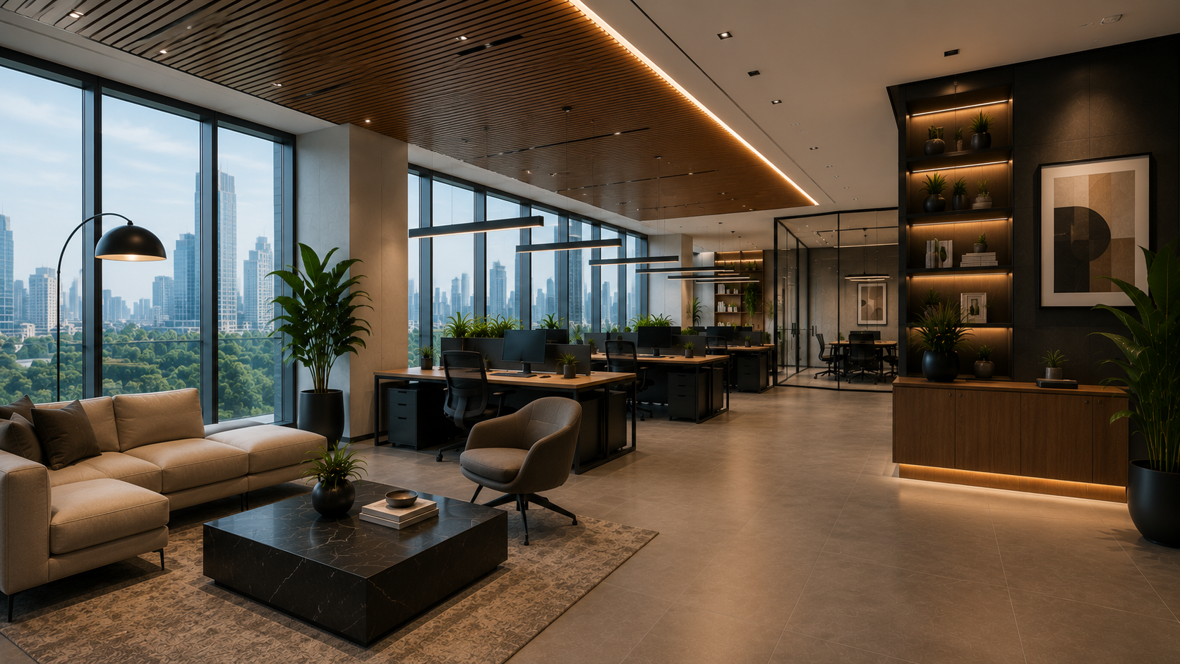 Open Plan Workspaces Design